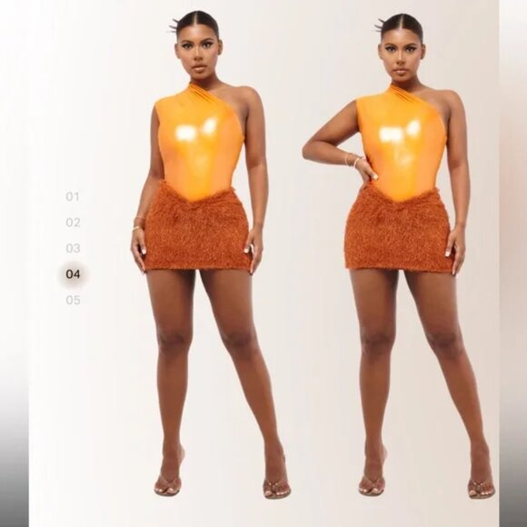 Coucoo Kaibu Mini Skirt - Anemone Orange S - Picture 5 of 16